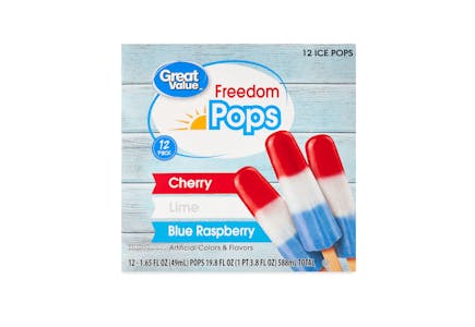 Great Value Freedom Ice Pops