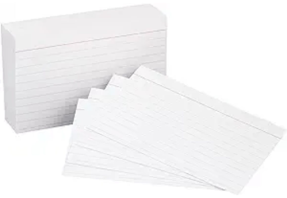 Amazon Basics Index Cards