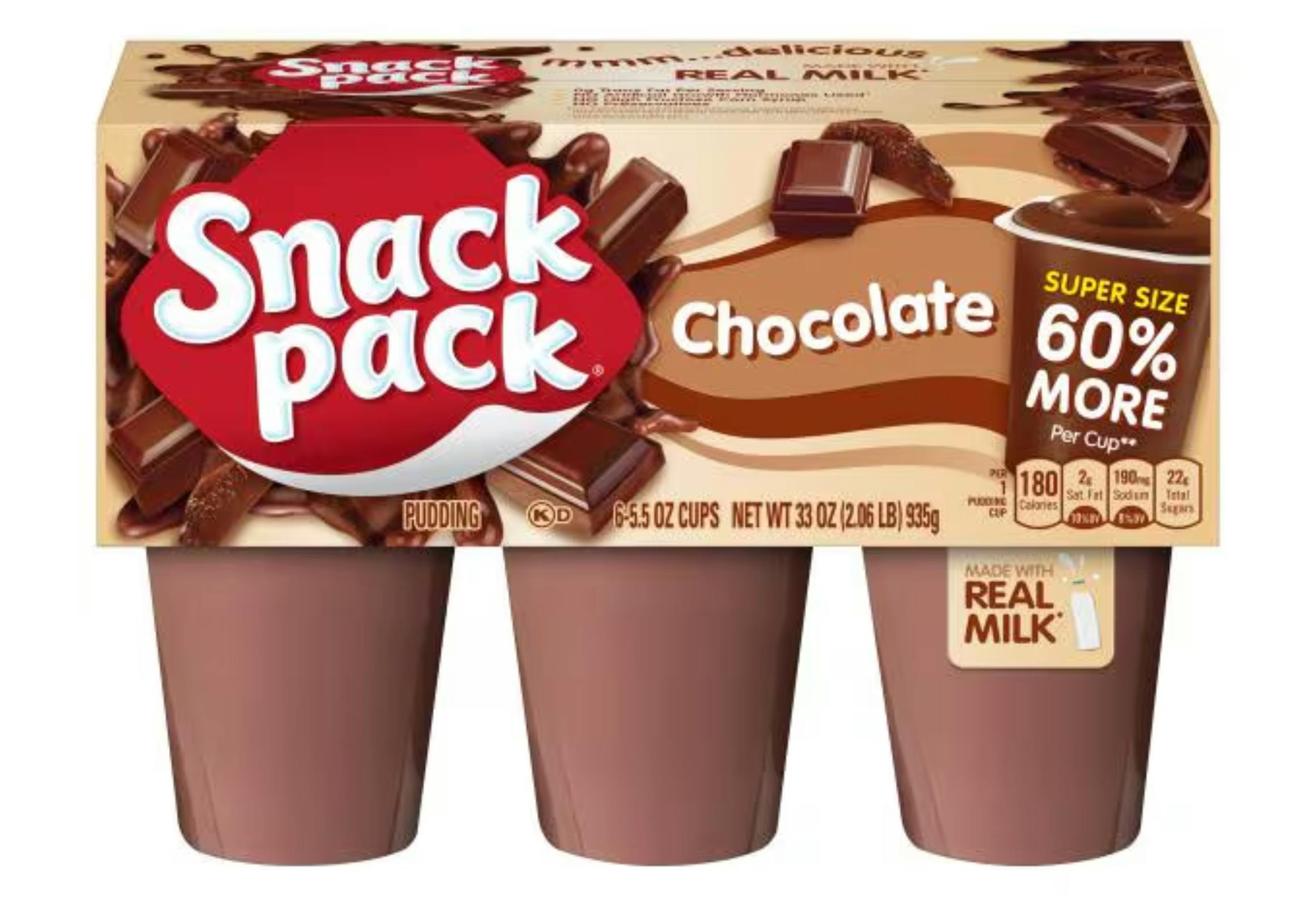 2 Super Snack Pack Puddings