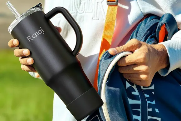 32-Ounce Tumbler With Handle, Just $12.99 on Amazon