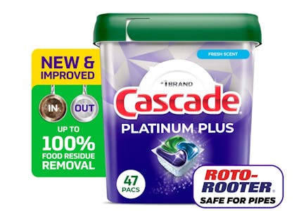 2 Cascade Dishwasher Pacs Tubs