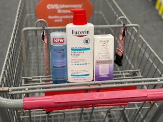 eucerin face and body products in cvs cart
