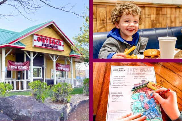 Monday Meal Deal: Kids Eat Free Every Monday at Outback (Save $8 - $10) card image