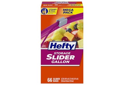 2 Hefty Slider Storage Bag Boxes