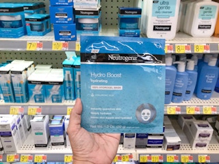 walmart neutrogena hydrating mask hand holding