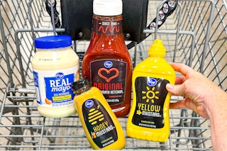 kroger condiments in shopping cart