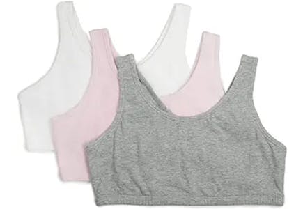 Fruit of the Loom Youth Bra Pack