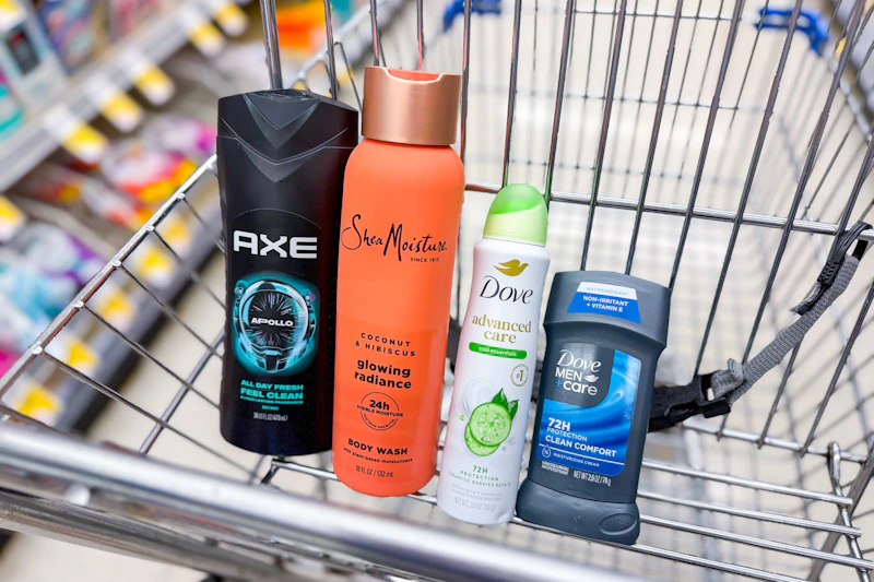 dove axe shea moisture products in walgreens shopping cart sponsored