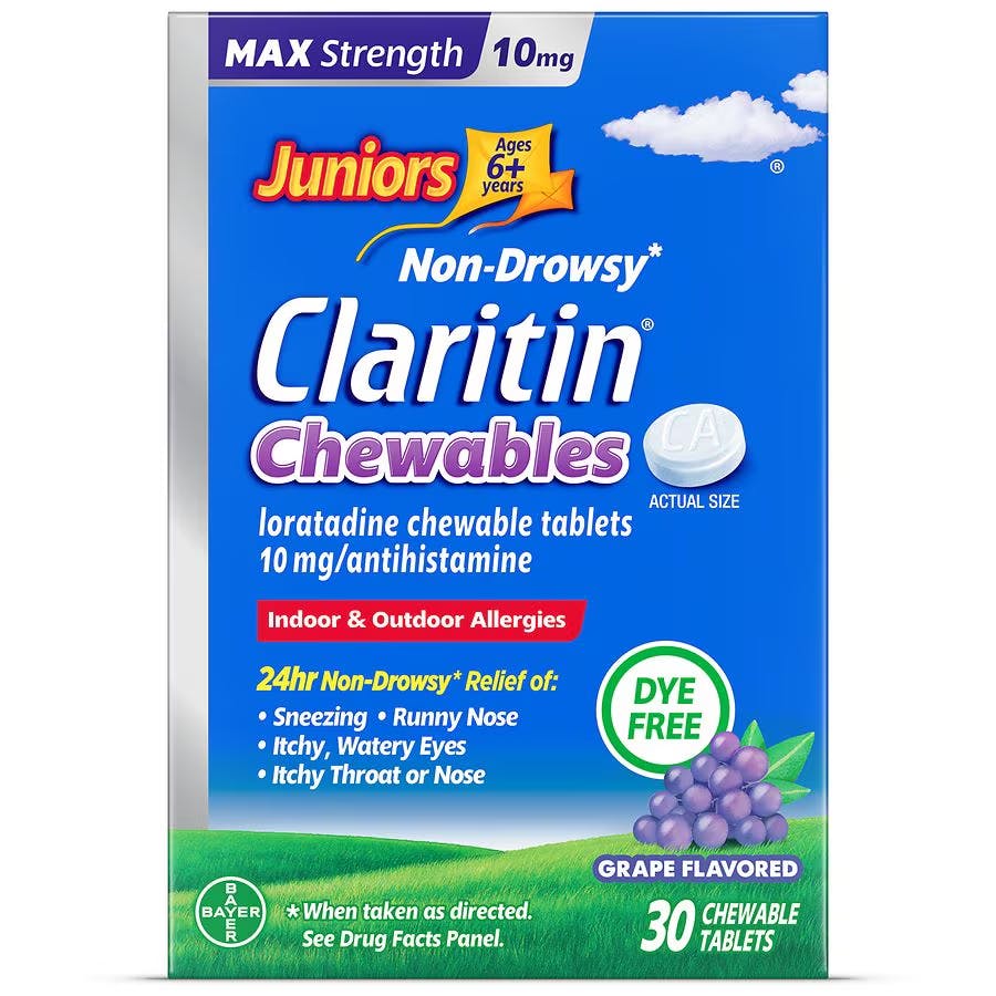 New Claritin® Children’s Allergy Chewables 30ct