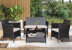 4-Piece Patio Set, Only $180 at Target (Reg. $410) card image