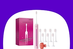 Electric Toothbrush With 8 Brush Heads, $8 on Amazon card image