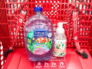 target softsoap refil and oh joy in cart