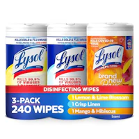 Lysol Disinfectant Wipes 3-Pack