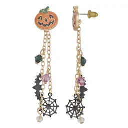 Jack-o'-lantern Linear Earrings