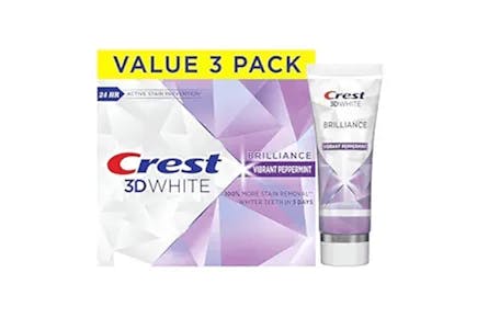 Crest 3D White Toothpaste 3-Pack