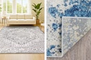2 Lifestyle images of 8x10 area rugs from The Home Depot (one close up shot)