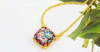 macys kate spade glitter pendant