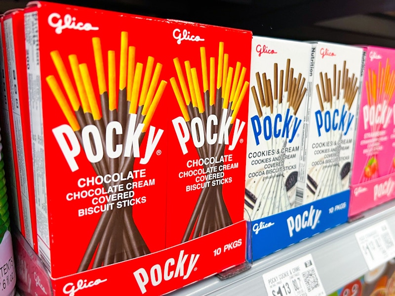 pocky biscuit sticks on walmart shelf