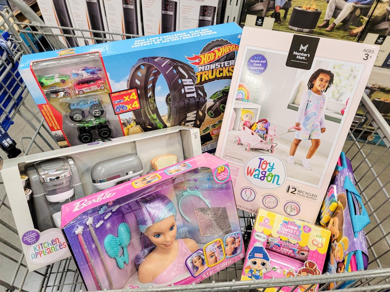 toys in a cart