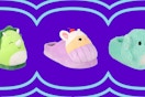 walmart squishmallows slippers collage