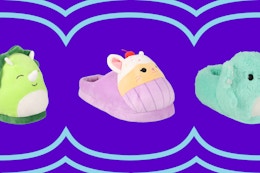 walmart squishmallows slippers collage