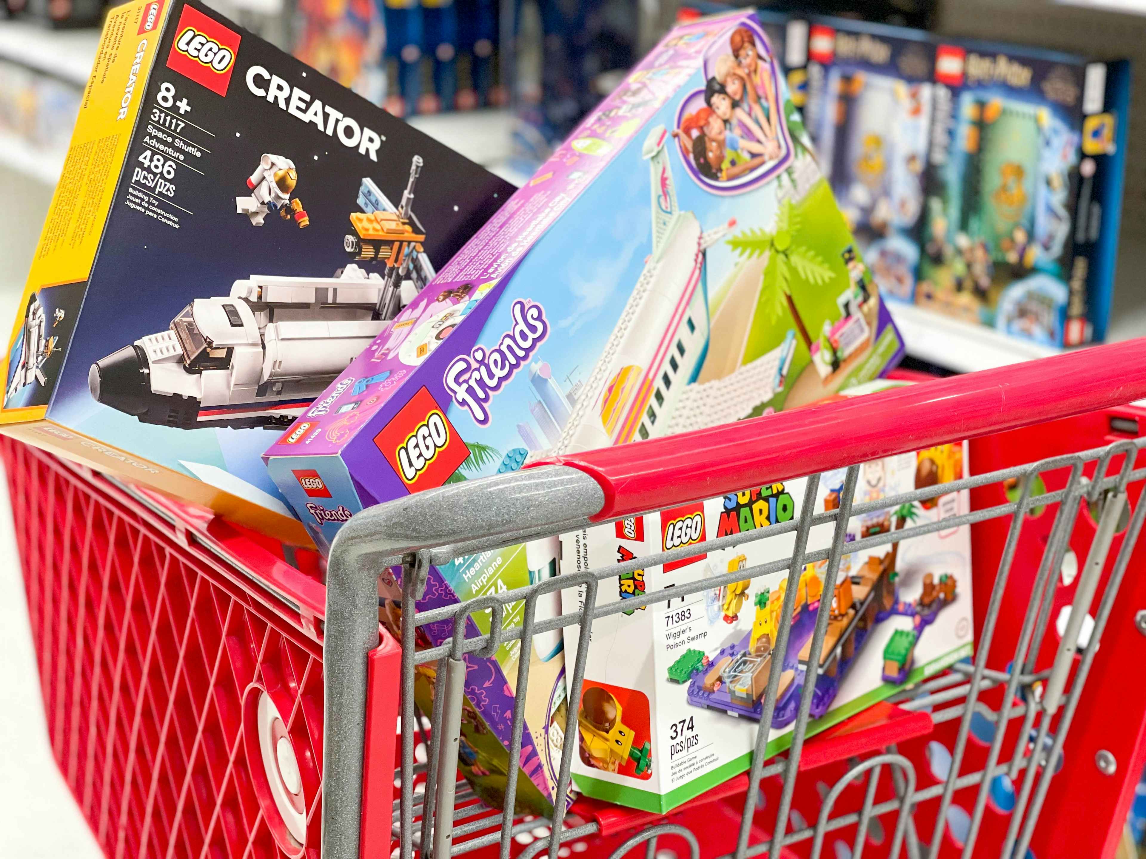lego kits in target cart 