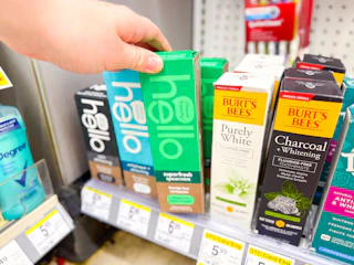 hello toothpaste shelf shot walgreens