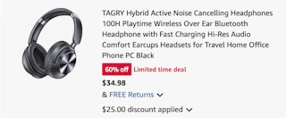 headphones Amazon receipt