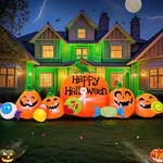 Halloween Inflatable Pumpkin Combo