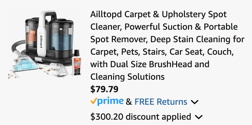 carpt and upholstery cleaner