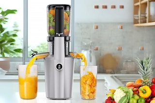 Cold Press Juicer, Cold Pressed Juicer Machine with 96%-99% High Juice Yield,Juicer Cold Press, Wide Feeding Chute for Whole Fruits & Veg