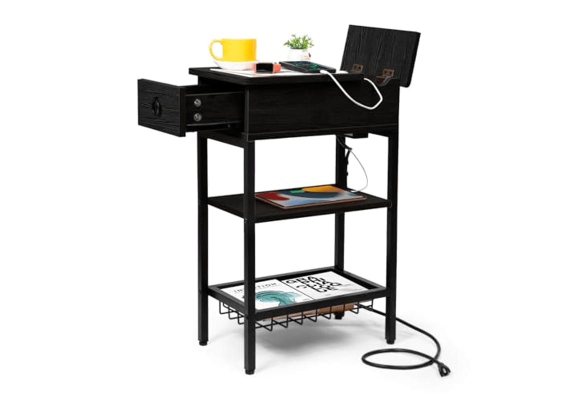 Side Table Charging Station
