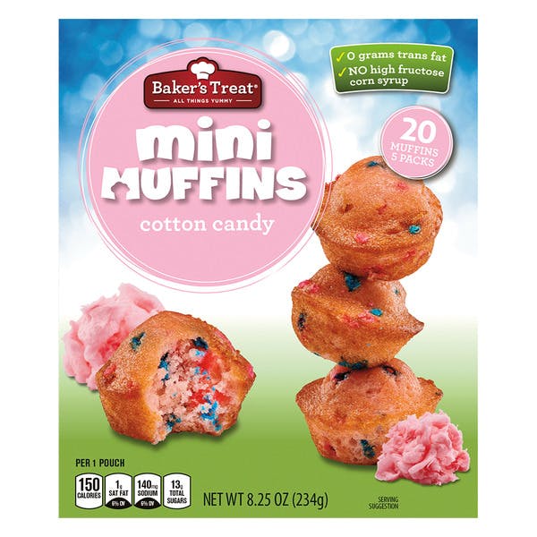 Cotton Candy Mini Muffins