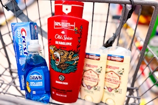 haul of items in shopping cart
