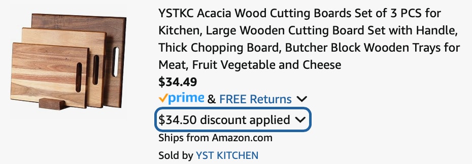 Acacia Wood Cutting Boards Set 