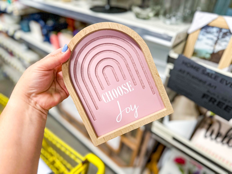 dollar general choose joy tabletop sign