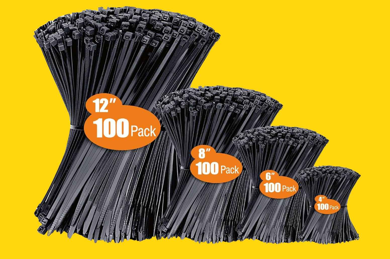 Get 400 Zip Ties in Assorted Sizes for Just $5.69 on Amazon