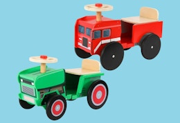 wooden ride on toys stock images