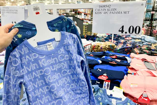 Calvin Klein Kids' 4-Piece Pajamas, Only $4 at Costco (Reg. $18.99) card image
