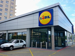 The outside of a Lidl store