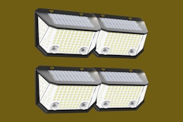 LED Solar Lights 4-Pack, Just $12 on Amazon card image