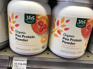 Whole Foods 365 organic protein powder.