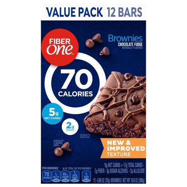 2 Fiber One Brownies Value Packs