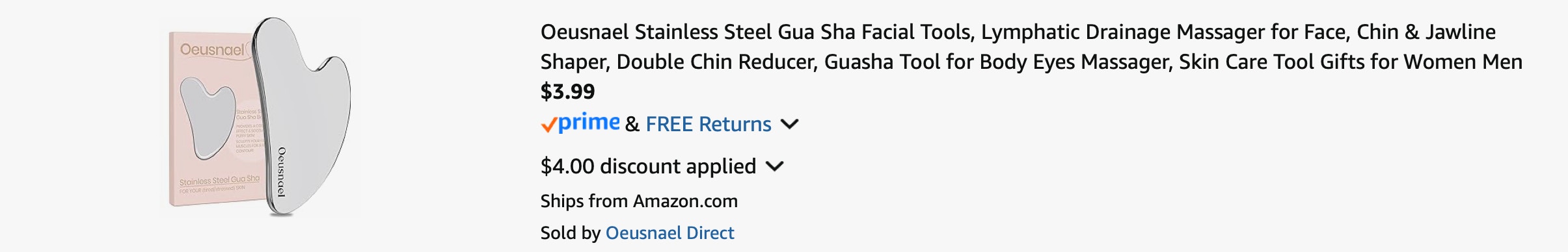 Amazon Stainless Steel Gua Sha 2025 2