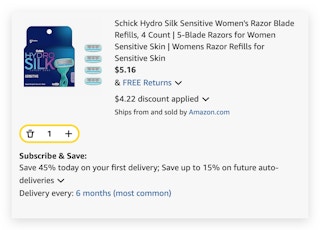 schick razor refills
