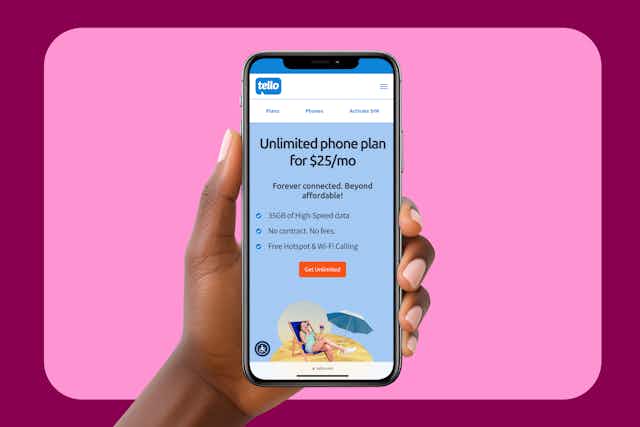 Unlimited Data and Unlimited Talk and Text for $25 With Tello card image