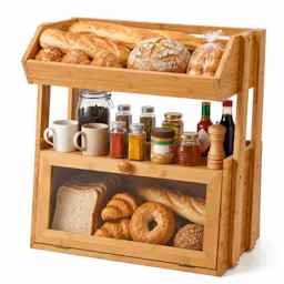 3-Tier Bamboo Bread Box
