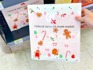 hand holding advent calendar