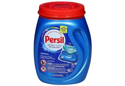 2 Persil Detergent Pacs Tubs