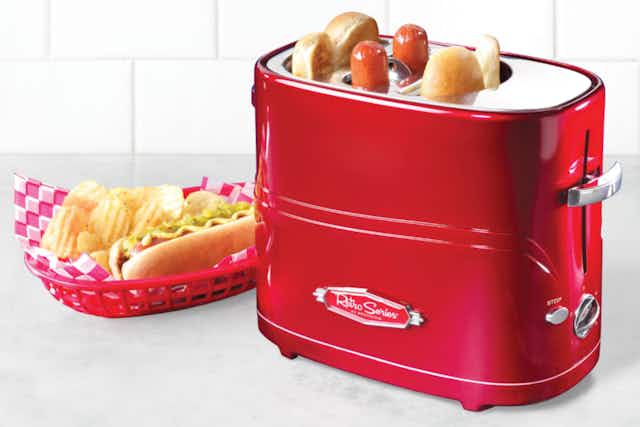 Hot Dog and Bun Pop-Up Toaster, Only $19.99 at Home Depot  card image